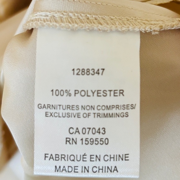 REVOLVE 1960 house of harlow gold Satin Feel blouse Sz Medium - Picture 6 of 6